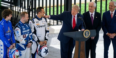 INDYCAR STARS VISIT THE WHITE HOUSE AS MOMENTUM BUILDS FOR THE FREEDOM 250 GRAND PRIX