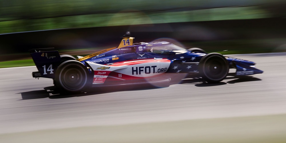 Santino Ferrucci on track