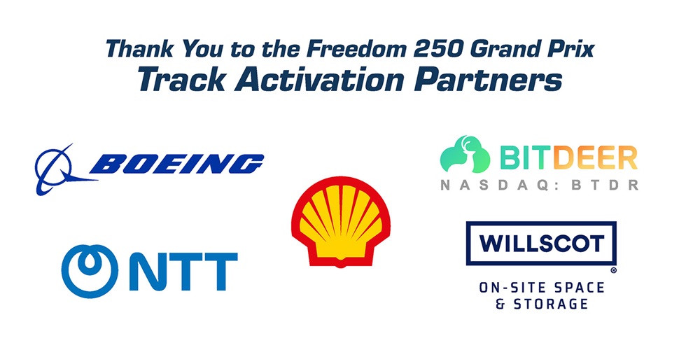 Freedom 250 Grand Prix Activation Partners